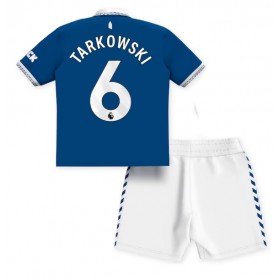Everton James Tarkowski #6 Hemmakläder Barn 2023-24 Kortärmad (+ Korta byxor)
